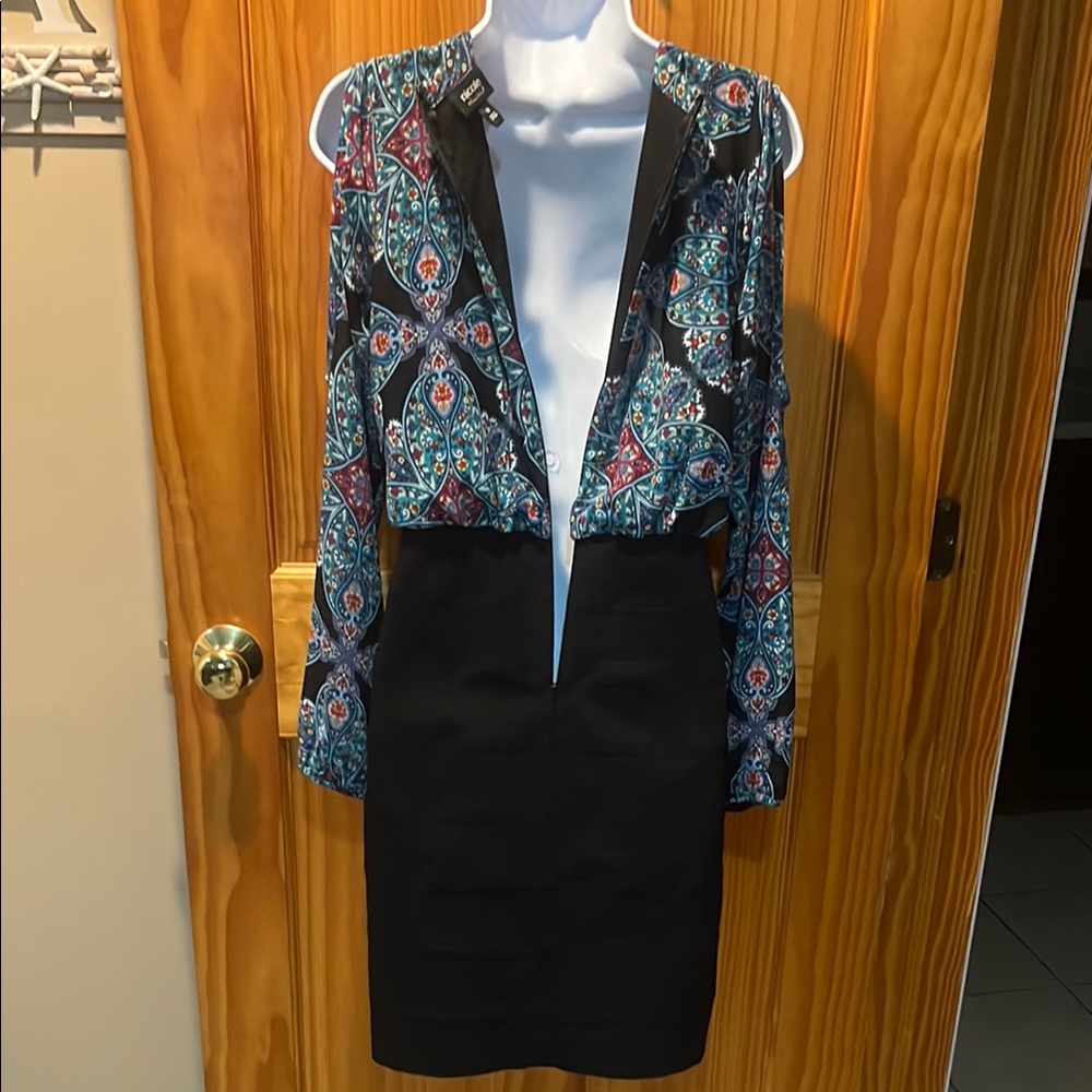 Nicole by Nicole Miller Slit Sleeve Dress - Picture 10 of 12